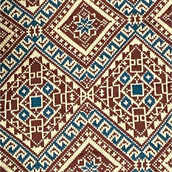 Arian & Shine Soft Wool Mock Neck Boho Poncho With Fringe - Picture 6 of 11